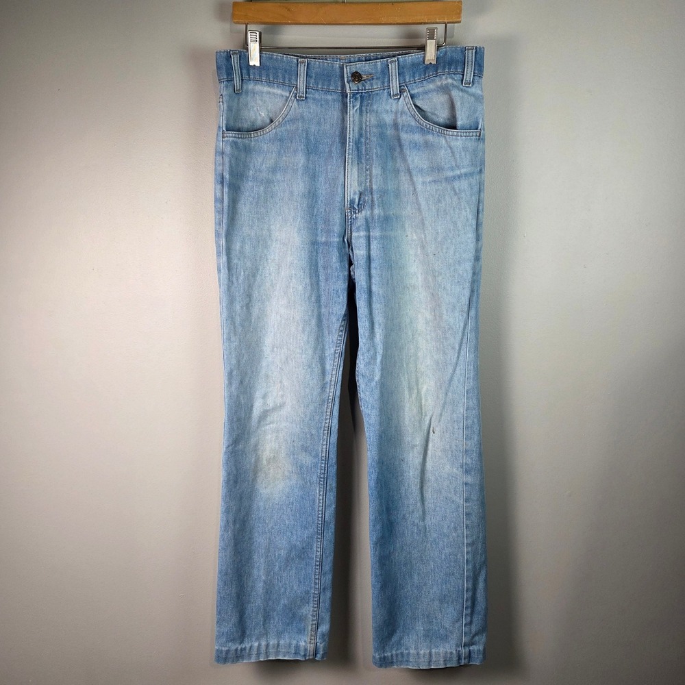 Levi's Skosh More Comfort Jeans‎ Mens 34x32 Blue Good Vintage Made in USA Denim